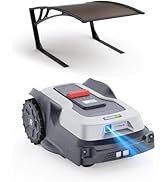 Robot tondeuse etevila T600 avec garage, Dratlosse RTK + KI - Tondeuse à gazon commandée - Robot avec obstacles