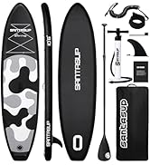 etevila Stand Up Paddle Planche de Surf Sup Gonflable Complet Accessoires Pagaie Réglable, Pompe...