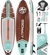 etevila Planche de paddle gonflable 350 x 89 x 15 cm, 200 kg Extra Wide Stand Up Paddle pour adultes avec