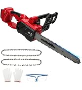 etevila Tronçonneuse sans fil 12" compatible avec Milwaukee M18 18 V, tronçonneuse électrique avec brosse.