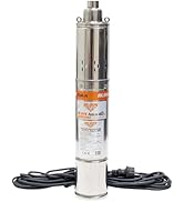etevila Pompe Submersible Aqua 40 750W Débit 1880L/H Hauteur Max 100M Câble 15M Ra...