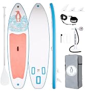 etevila Paddle Gonflable Adulte, Planche de Stand Up Paddle Gonflable Sup Paddle Board Gonf...