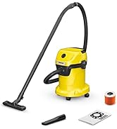 etevila Aspirateur sec et humide WD 3V-17/4/20, filtre cartouche feutre, 1000 W, réservoir : 17 ...