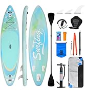 etevila Paddle Gonflable Adulte 320/335cm, Planche de Stand up Paddle Gonflable 2 Personnes, Si...