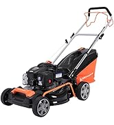 etevila Tondeuse à gazon Thermique autopropulsée 125cc de 46cm avec Moteur à essence Briggs & ...