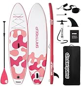etevila Stand Up Paddle Planche de Surf Sup Gonflable Complet Accessoires Pagaie Réglable, Pompe...