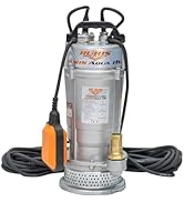 etevila Pompe Submersible Aqua 11S, 550W, Débit 3,6 m³/h, Hauteur Refoulement 25 m...