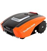 etevila Robot Tondeuse Easymow 260B pour Jardins jusqu'à 260m². Noir/Orange