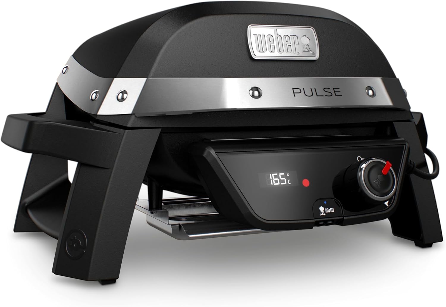 Weber - Barbecue électrique Pulse 1000 - compact - 1800W, contrôle digital