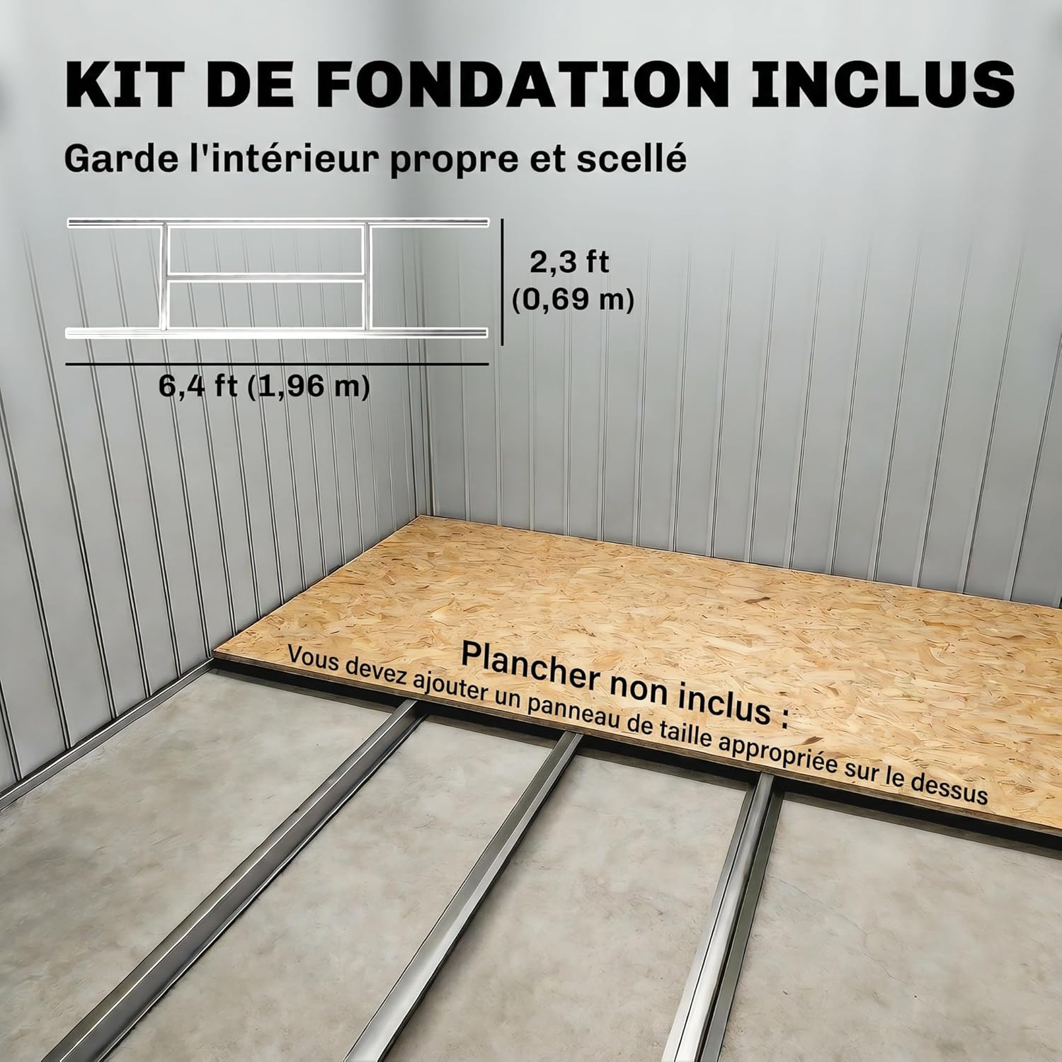 Outsunny - Abri de jardin métal 2,77 m², 213x130x185 cm, porte coulissante, marron