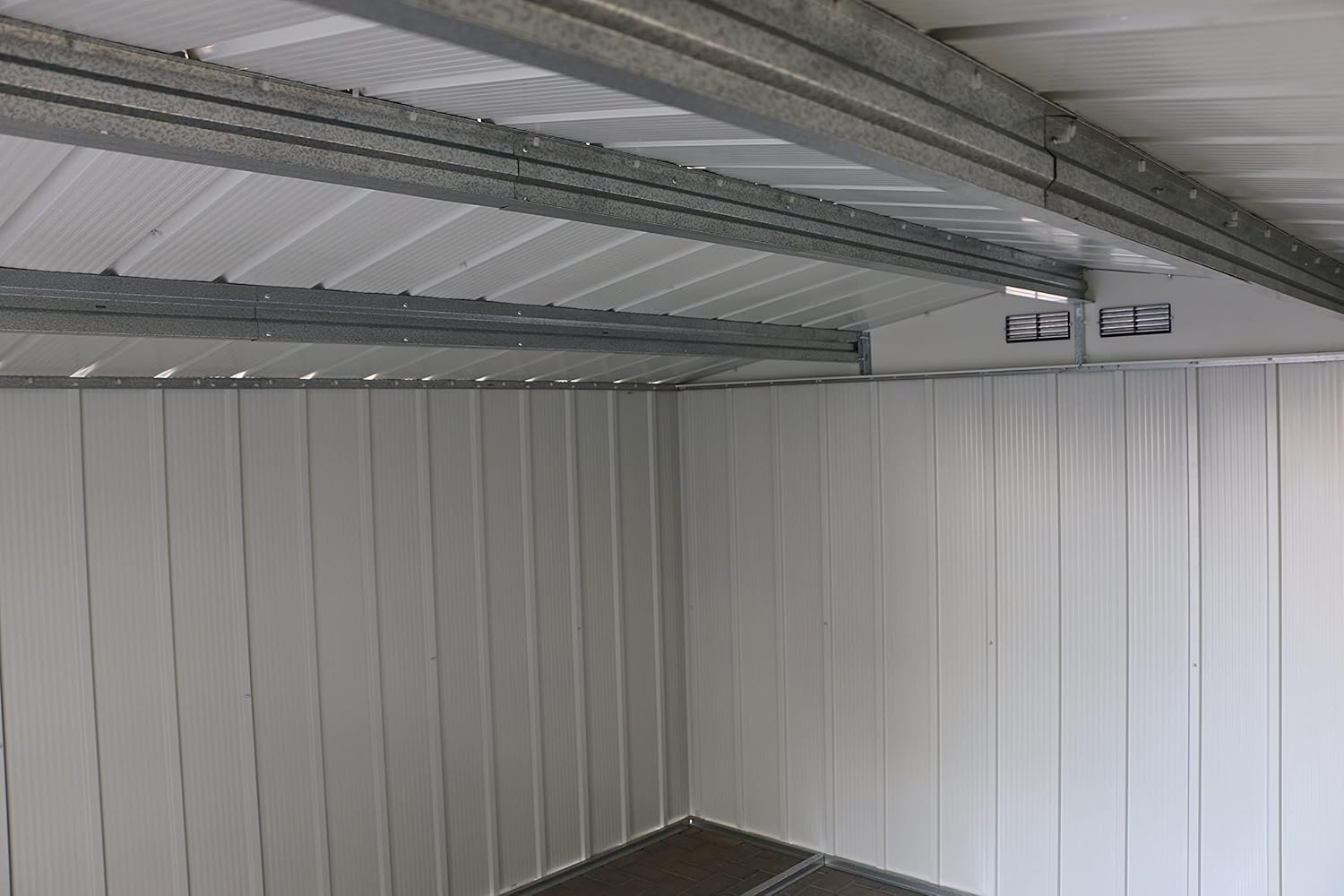 Duramax - ECO série - 10x10 pieds - abri jardin métal galvanisé, toit renforcé, anthracite, sans entretien - ECO10X10