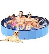 HaoVrisn Piscine pour chiens de grande taille, pataugeoire pour enfants et chiens, piscine pour chien 120 x 30 cm, pliable...