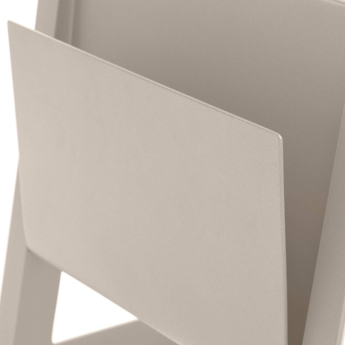 Hespéride - Allure table de jardin carrée 55x45x55cm aluminium argile