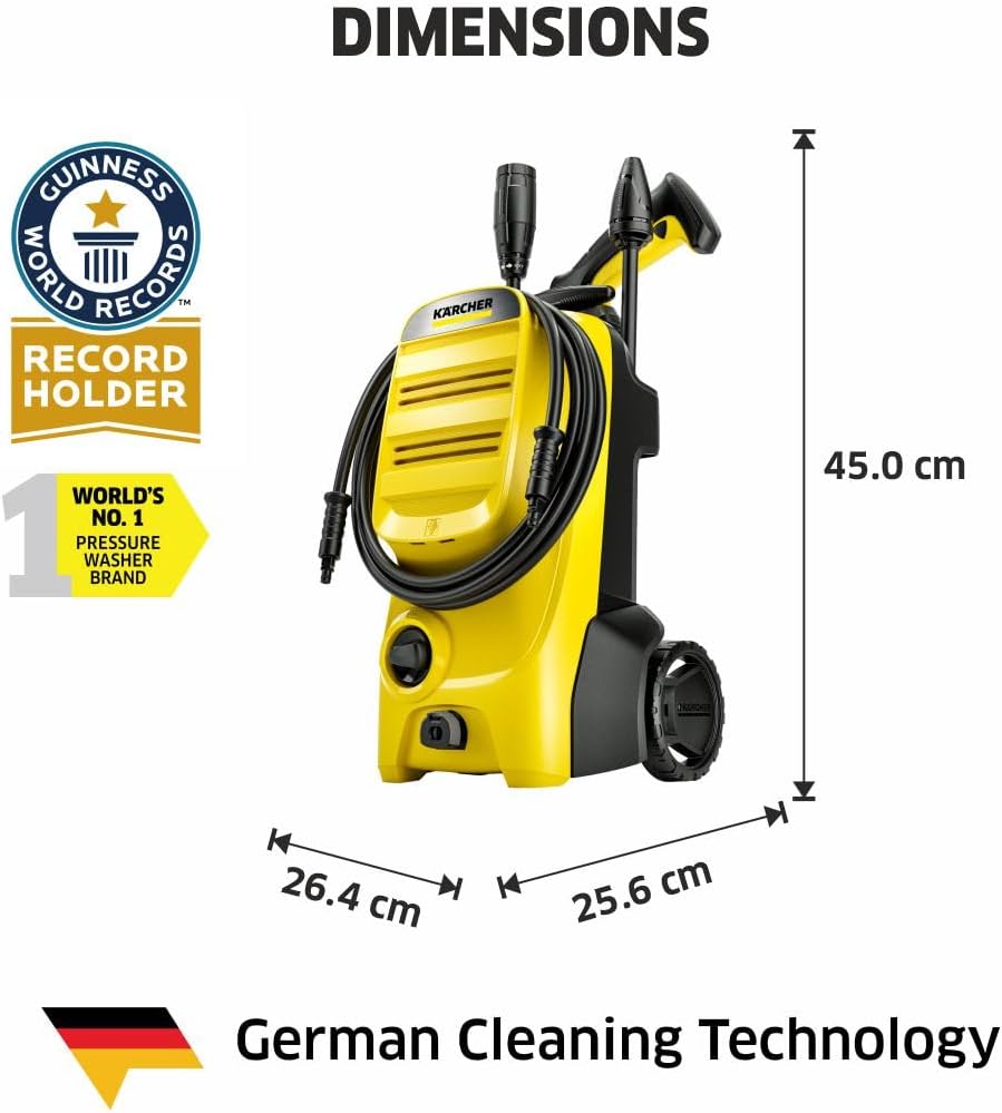 Kärcher - K4 Classic - 4,6kg, 130 bar, 420l/h, filtre, lance, rotabuse