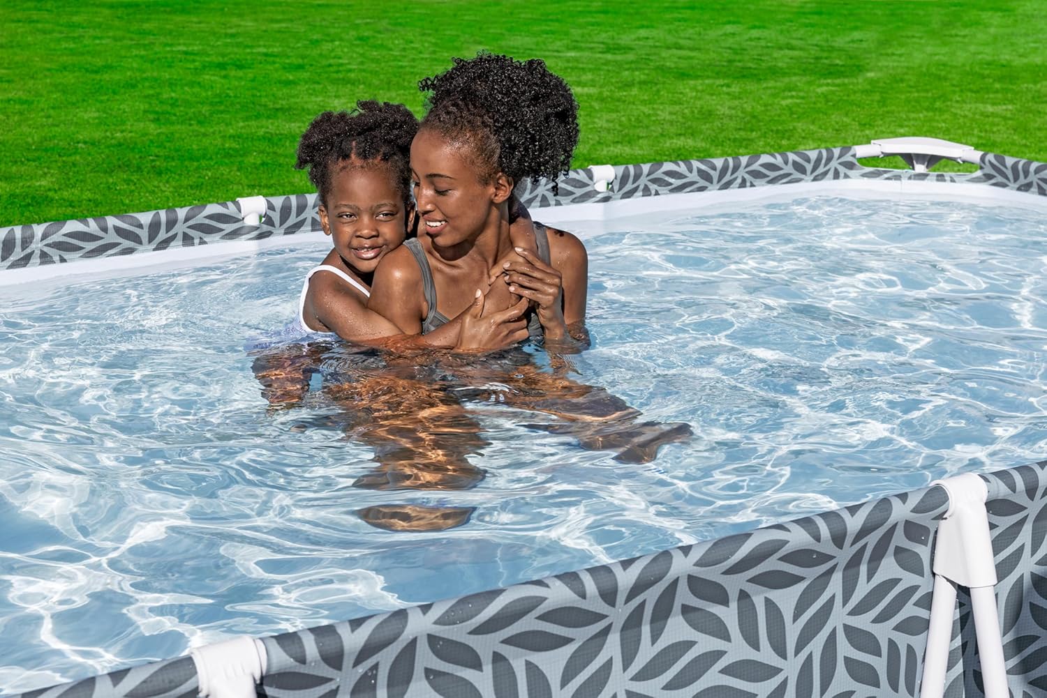 Bestway - Steel Pro imprimée Graphique - 366x201x66 cm - Piscine hors sol rectangulaire