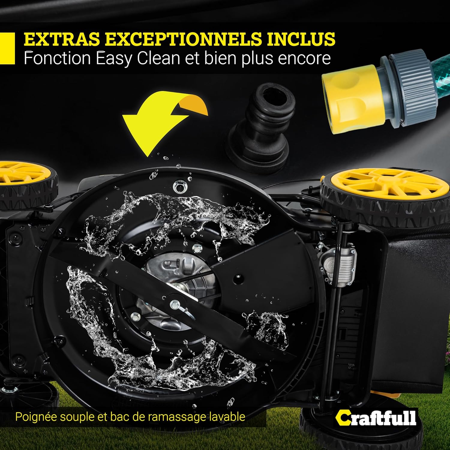 Craftfull - tondeuse série CR-196, 190 cm³, 4KW, autotractée CR-196-30