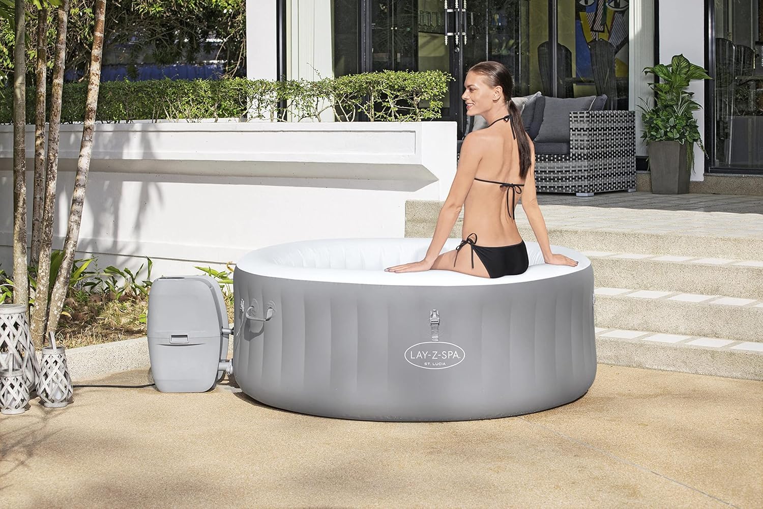 Bestway – St. Lucia AirJet – rond 170 cm – spa gonflable 2-3 pers
