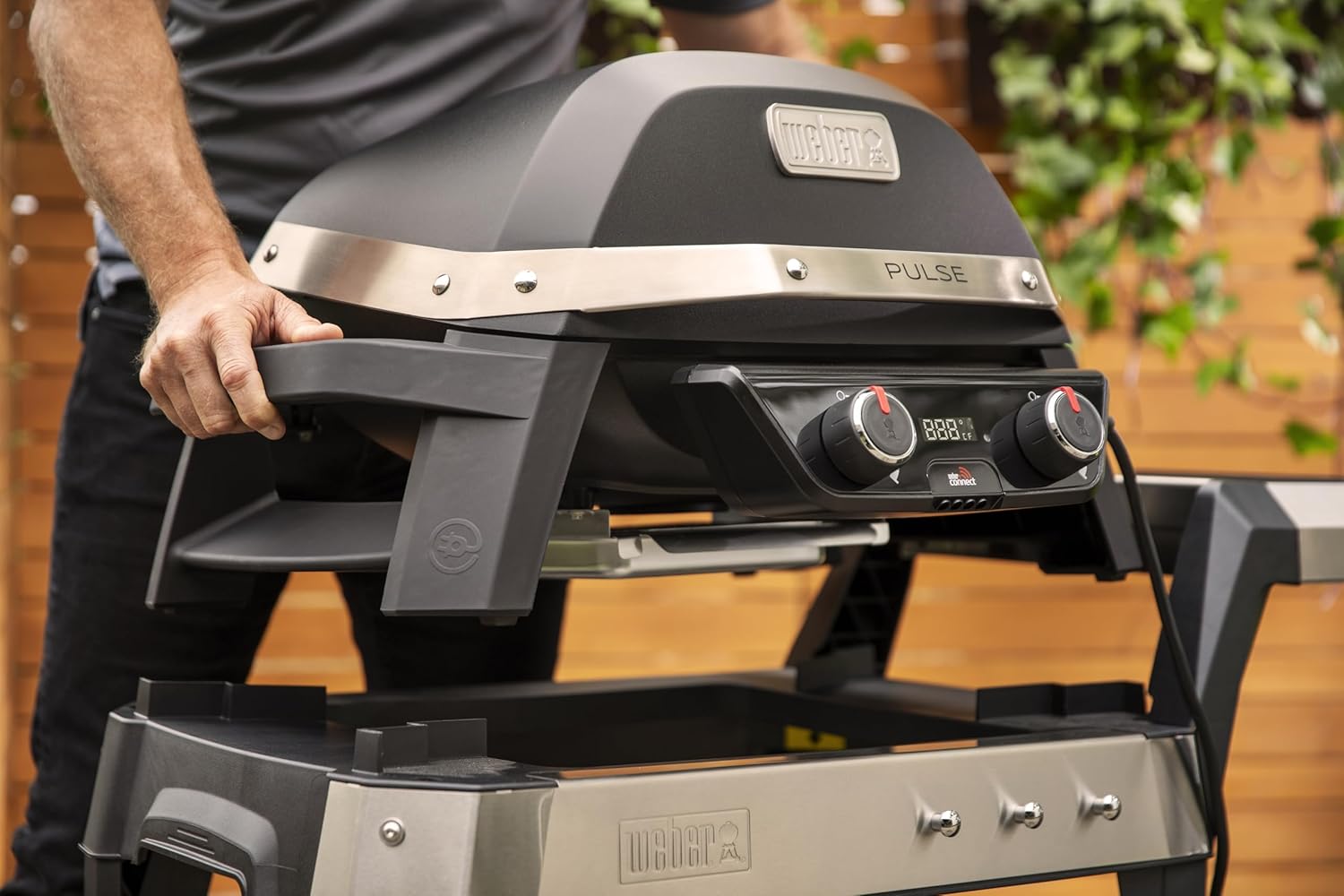Weber - Pulse 2000 - 49x39cm - barbecue électrique, chariot, régulateur numérique, thermomètre - 85010053