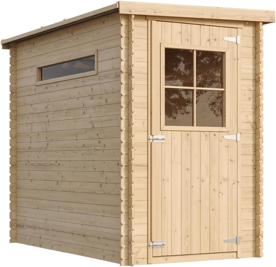 TIMBELA - M306 - abri de jardin bois 2,63m², parois 19mm, fenêtres