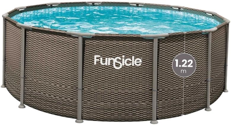 Funsicle - piscine tubulaire ronde - 3,66x1,22m - structure résistante