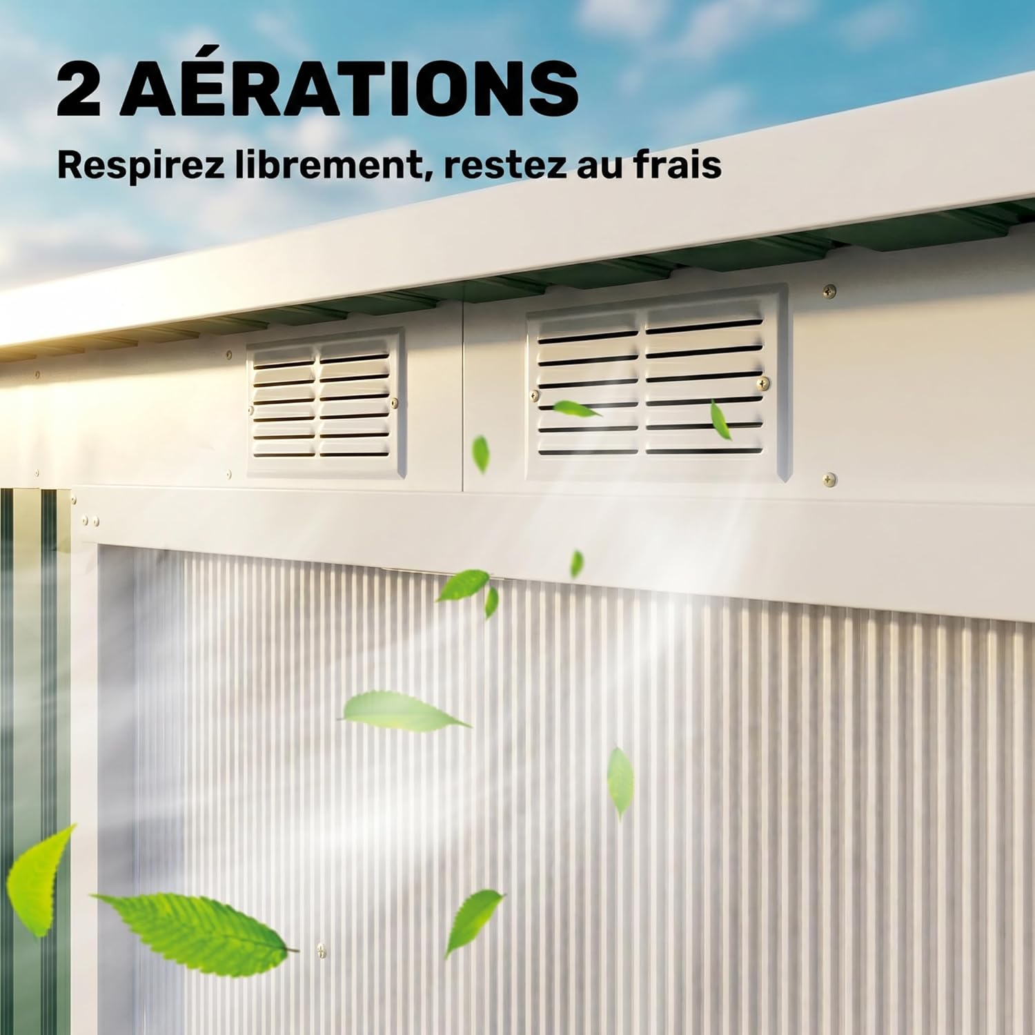 Outsunny Abri de Jardin en Acier galvanisé XXL 3,6 m² avec kit de Fondation 280 x 130 x 172 cm, cabane de Jardin cabanon Rangement Outils avec Portes coulissantes verrouillables aérations, Vert foncé