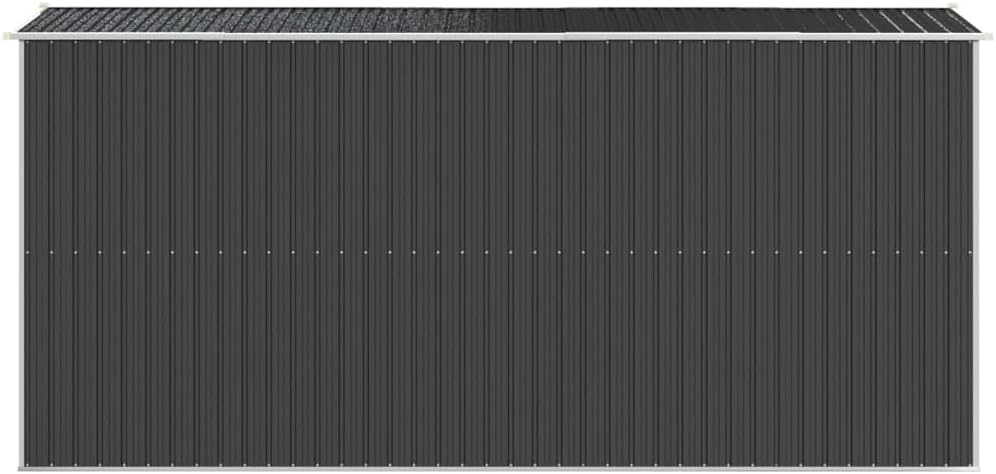 Abri de Jardin - acier galvanisé anthracite, 192x440x223 cm, 3147452