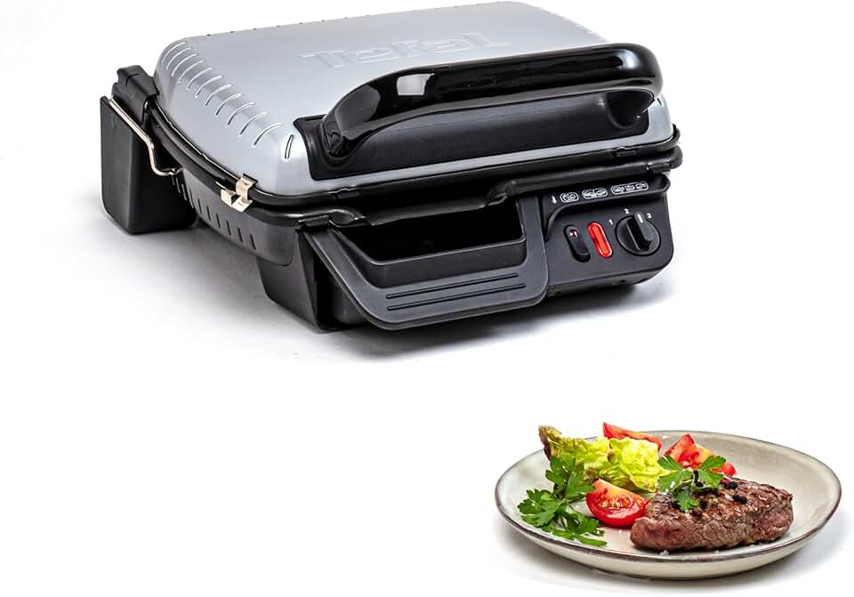 Tefal - Ultra Compact série GC305 - compact, 2000W, plaques amovibles, cuisson saine, GC305012