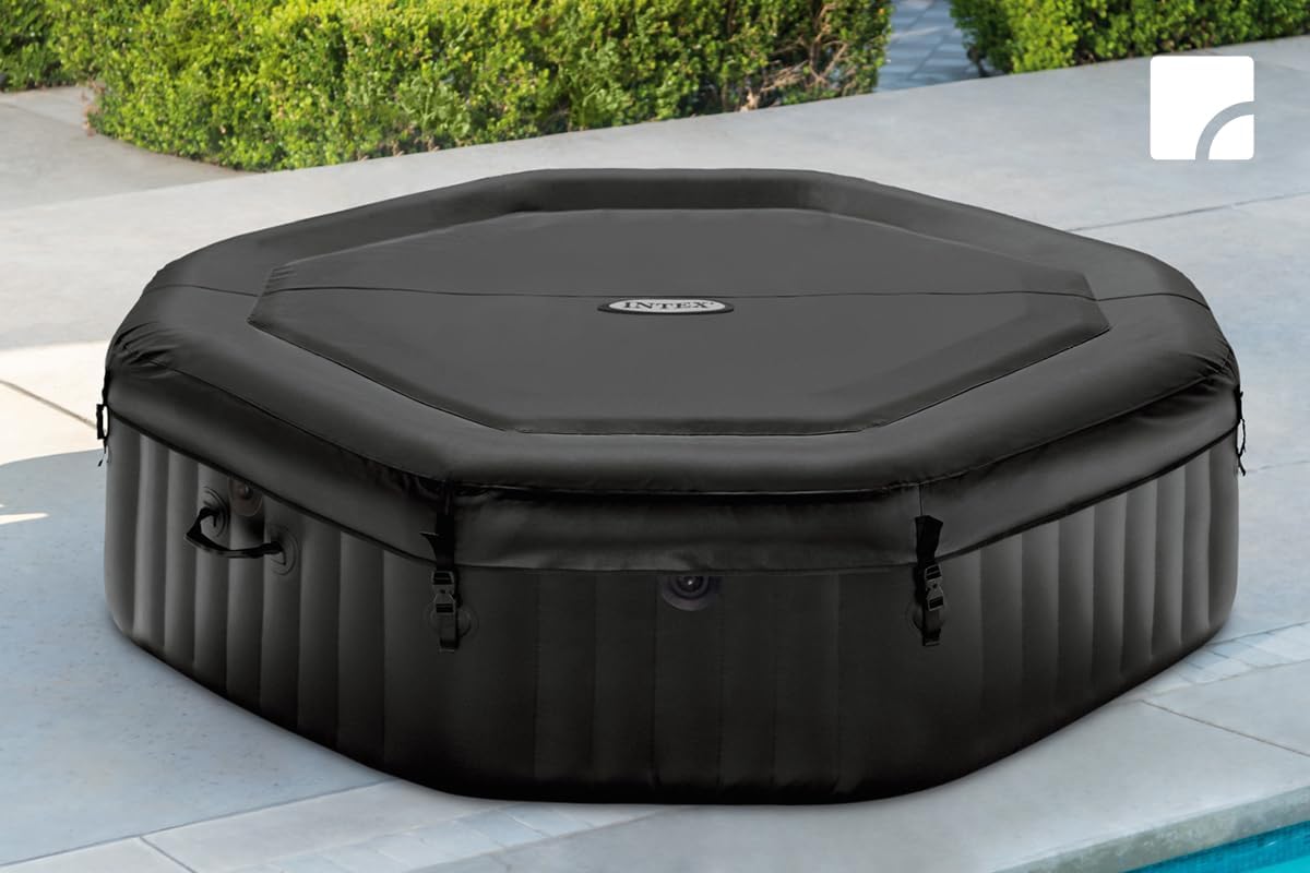Intex PureSpa Bubble Massage Ø 201 x 71 cm - 28343AH - pour jusqu'à 4 Personnes - Capacité d'eau : 795 litres