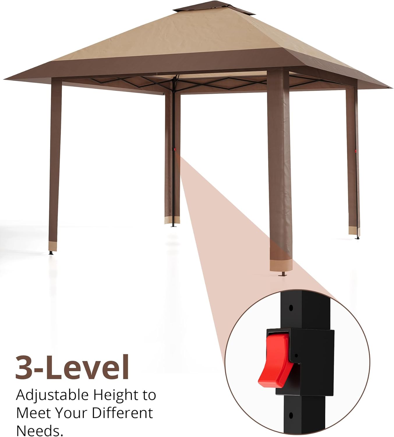 Garvee - Abri de jardin Pop-up - 3x4m - moustiquaire, tente extérieure