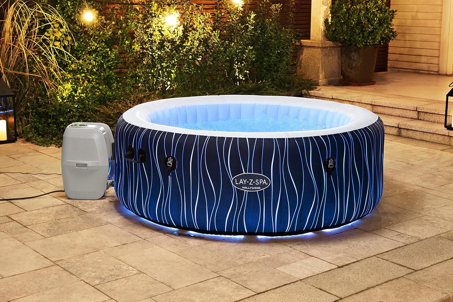 Bestway - LAY-Z-SPA Hollywood - 196x66cm - 4-6 personnes, Airjet