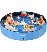 Meowant Piscine pour Chiens, Piscines Pliables pour Chiens de Grande Taille, Piscine de Bain pour...