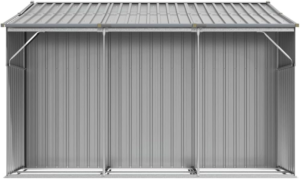 vidaXL Abri de Jardin Gris 277x279x179 cm Acier galvanisé