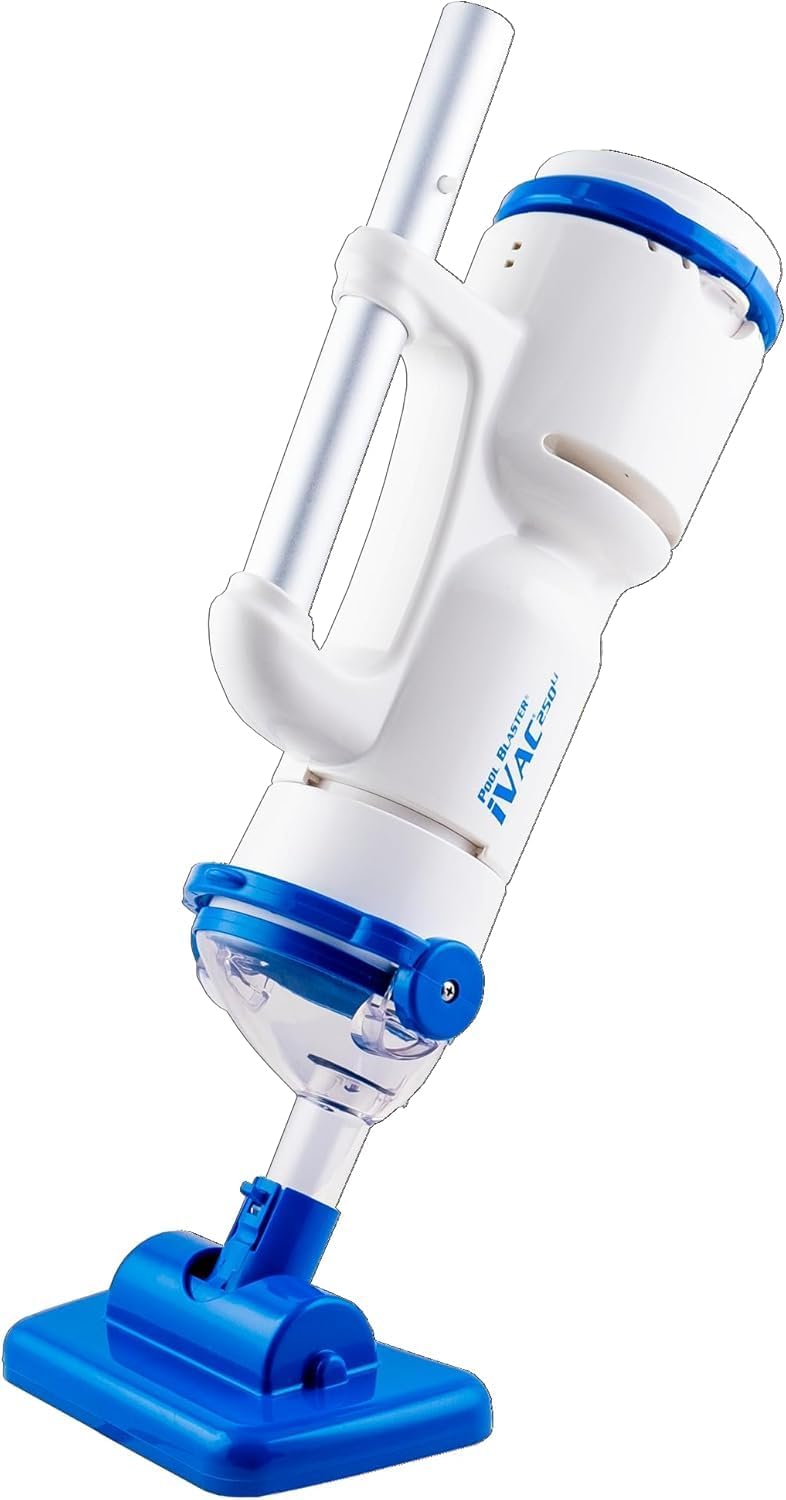 Water Tech Pool Blaster iVac 250 Li Aspirateur Piscine Électrique sans Fil, Batterie Lithium Rechargeable, Nettoyeur Puissant pour Piscine Hors Sol et Enterrée, Spa et Jacuzzi, Aspirateur Manuel