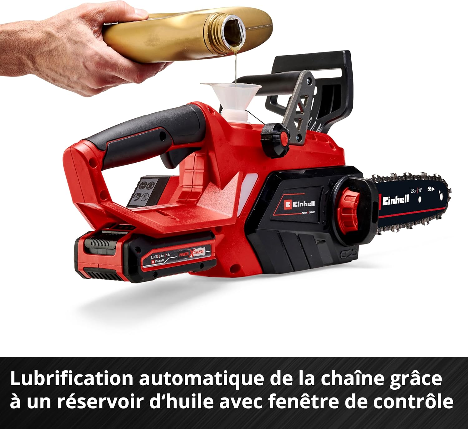 Einhell - GE-LC 18/25-1 Li - 23 cm - tronçonneuse sans fil, batterie incluse