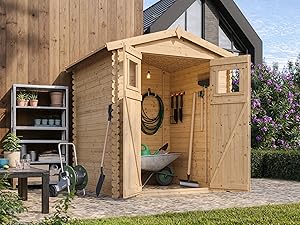 maison de jardin por velos pour la machine Chalet cabane en bois bar d'été stockage atelier