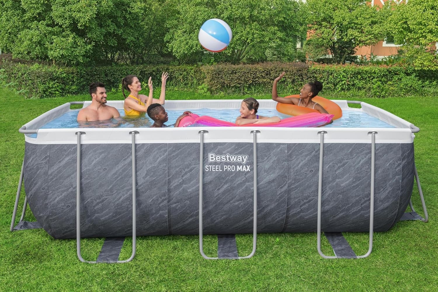 Bestway - Steel Pro Max piscine hors sol - 412x201x122 cm - gris