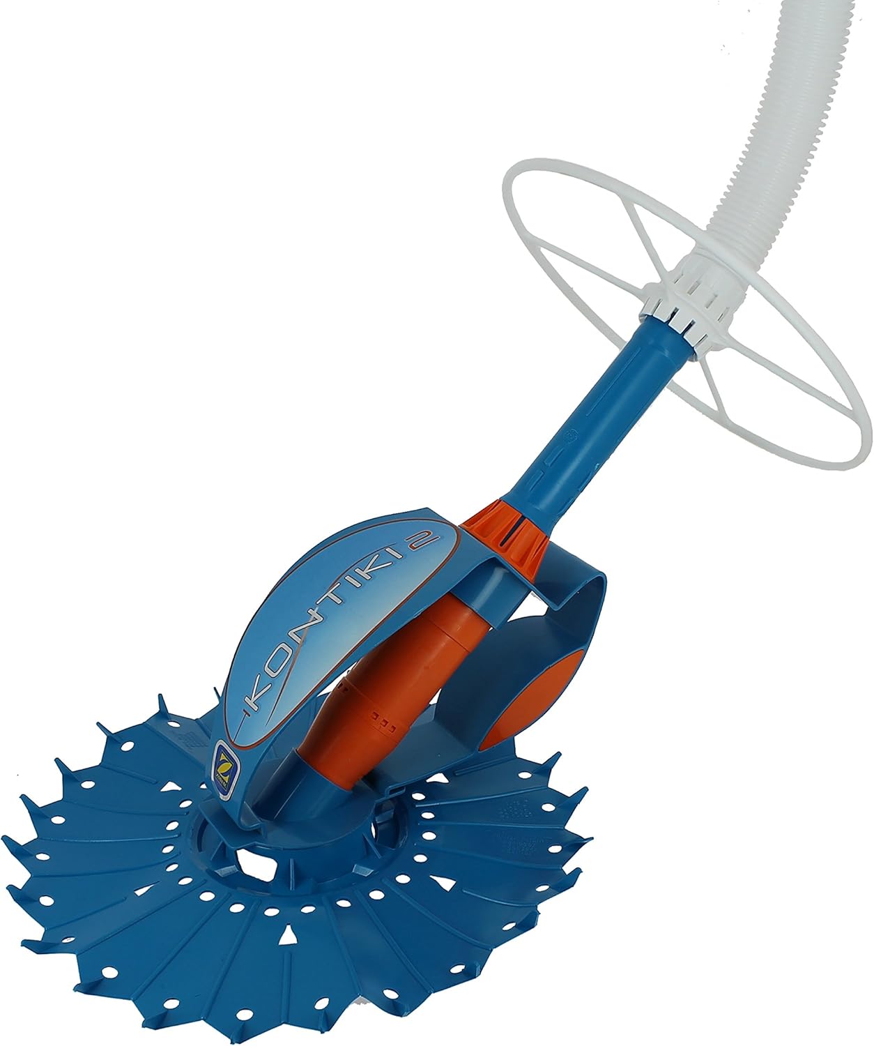 Zodiac Robot Nettoyeur de Piscine Hydraulique, Fond Seul, pour Piscines 8 x 4 m Maximum, Aspiration à Diaphragme, Kontiki 2, Bleu/Orange, W70478