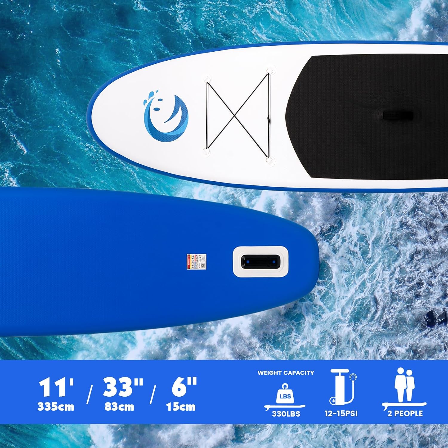 FunWater - planche SUP gonflable débutant/famille - plateforme EVA - accessoires complets