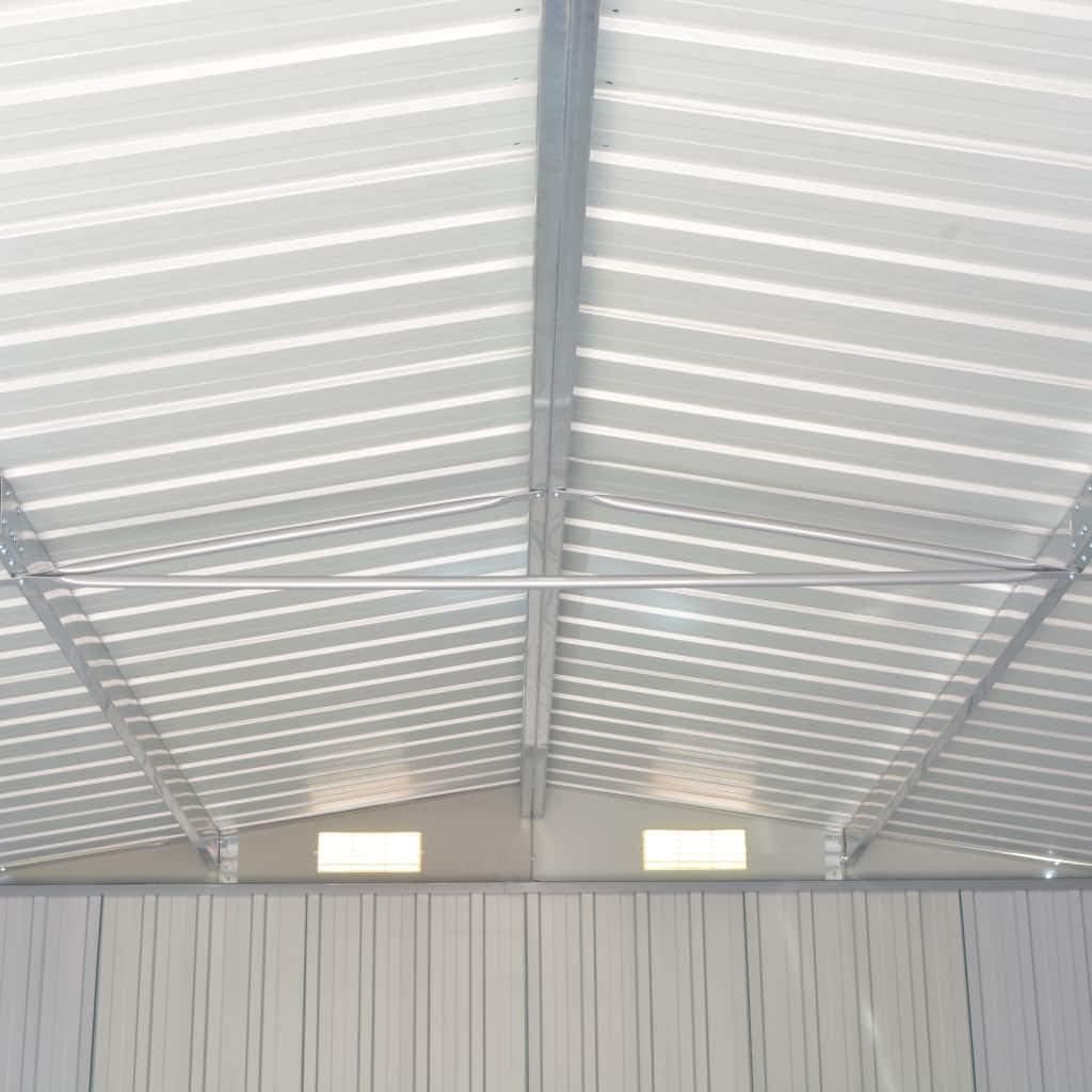 ShGaxin Abri de jardin extérieur en métal vert 257 x 580 x 181 cm