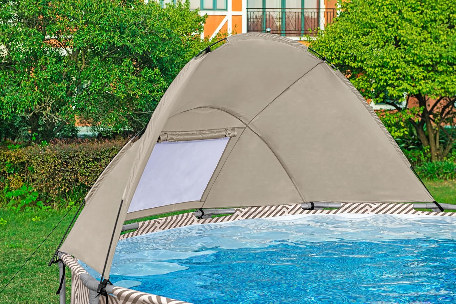 Bestway - Steel Pro Max - 396x107 cm - filtre, bâche, échelle, auvent