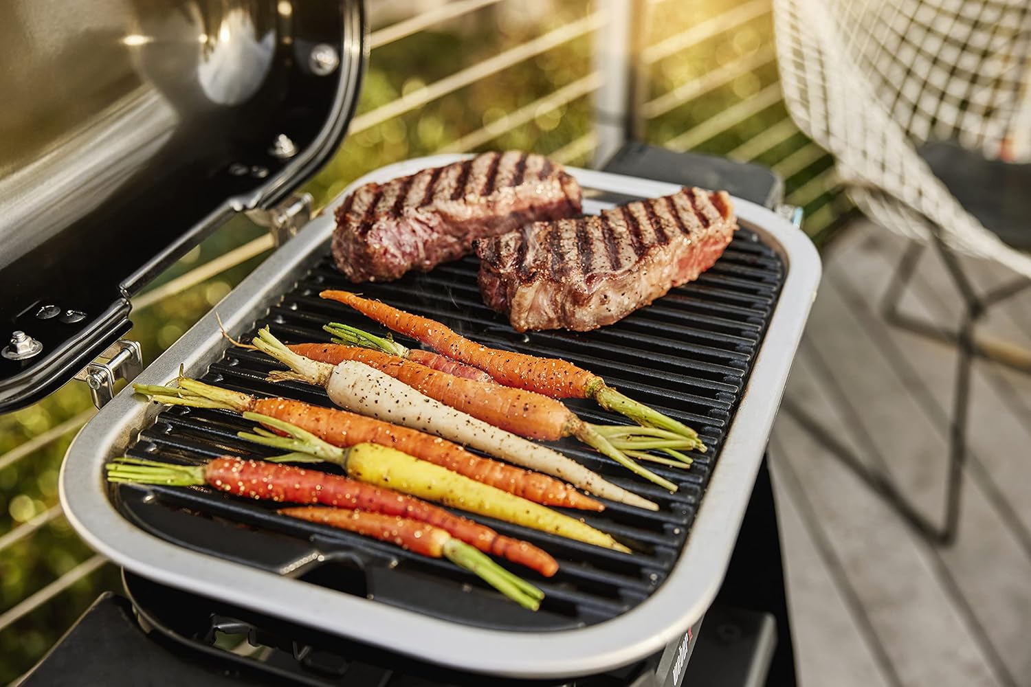 Weber - Lumin Compact - 43x32 cm - barbecue électrique multifonction, 315°C