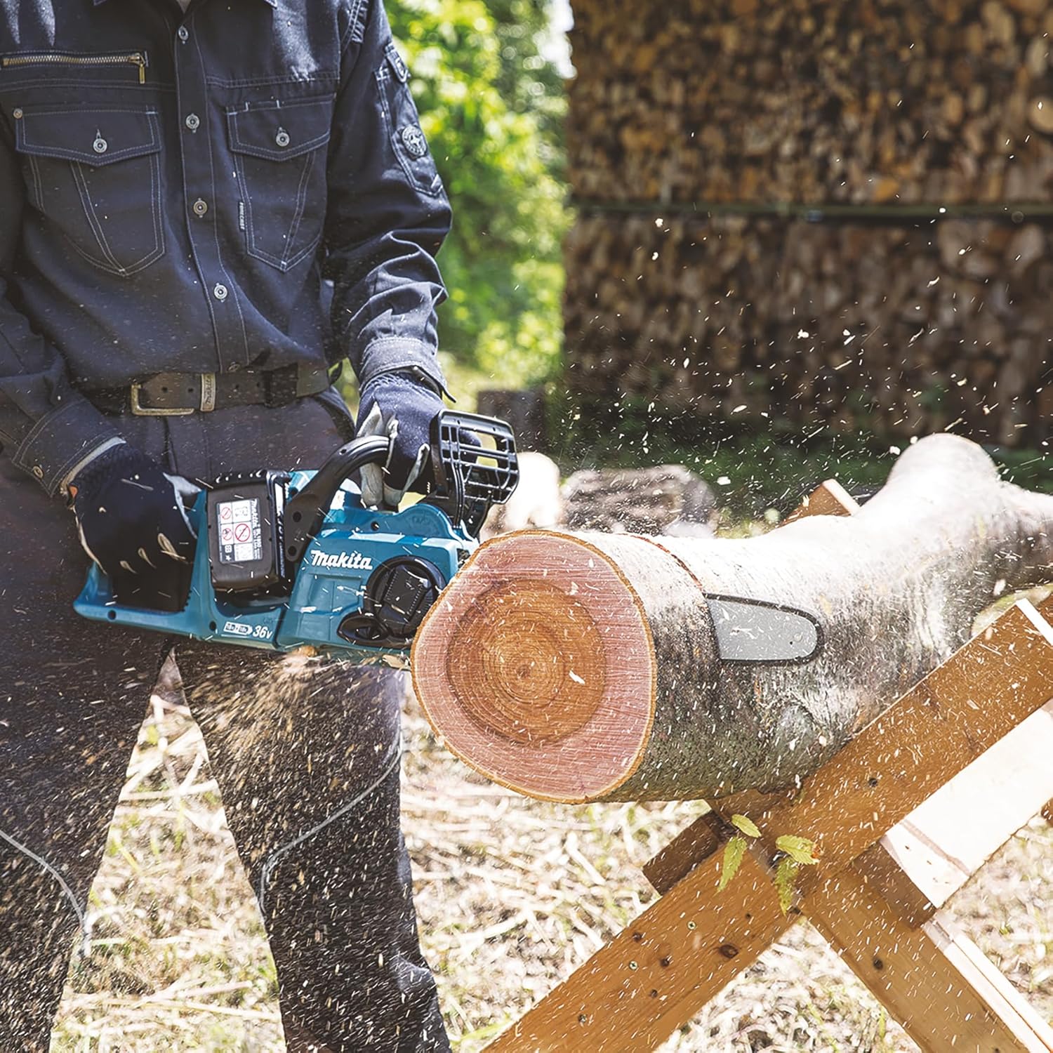 Makita - tronçonneuse 36V (2x18V) - guide 35 cm - DUC353Z