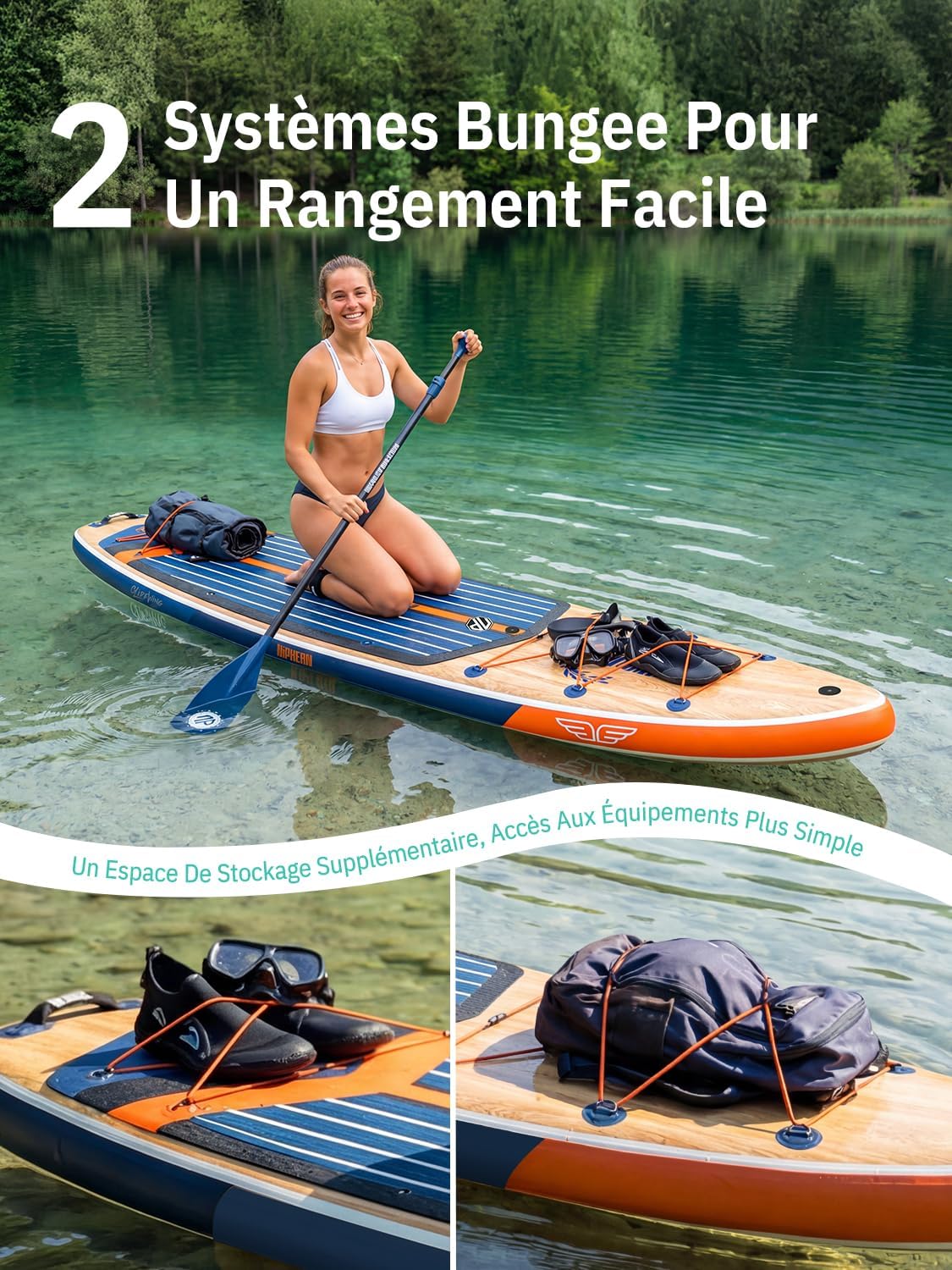 Niphean - Extra Large Paddle - 2+1 pers - gonflable, aileron, housse étanche