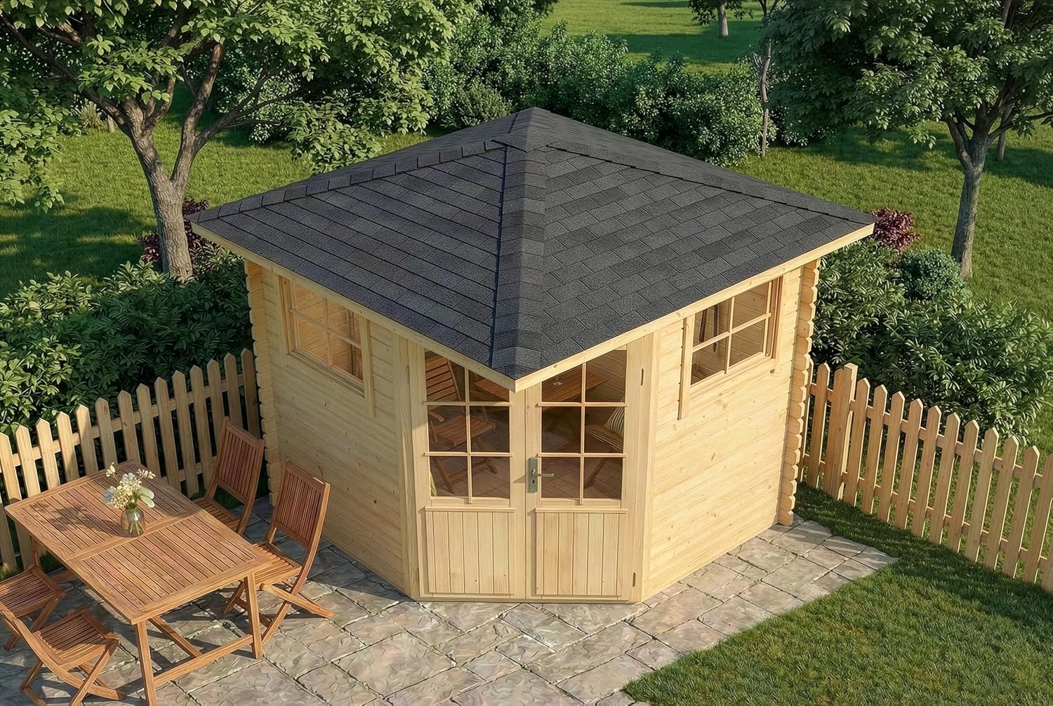 Abri de Jardin en bois - 7,2 m²