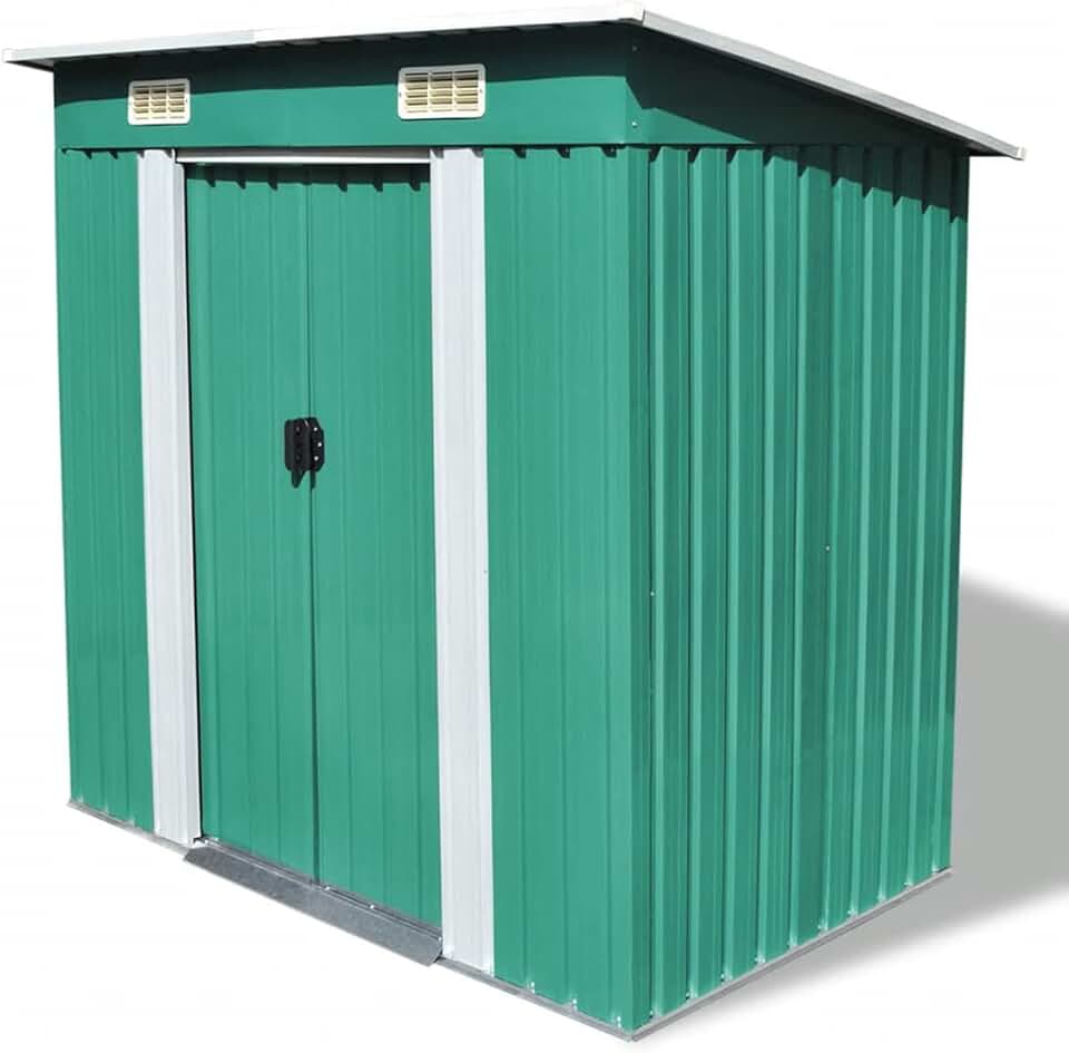 ARKEM Abri de Jardin Métal Vert,Abris De Jardin,Abri De Stockage pour Jardin,Abri D'Outils De Jardin