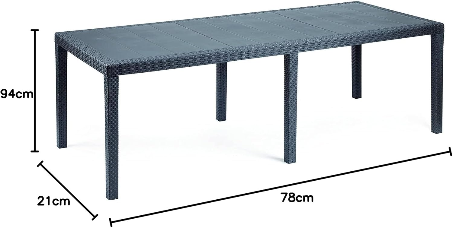 Dmora - Roma table serie - 150/220x90x72 cm - jardin extensible