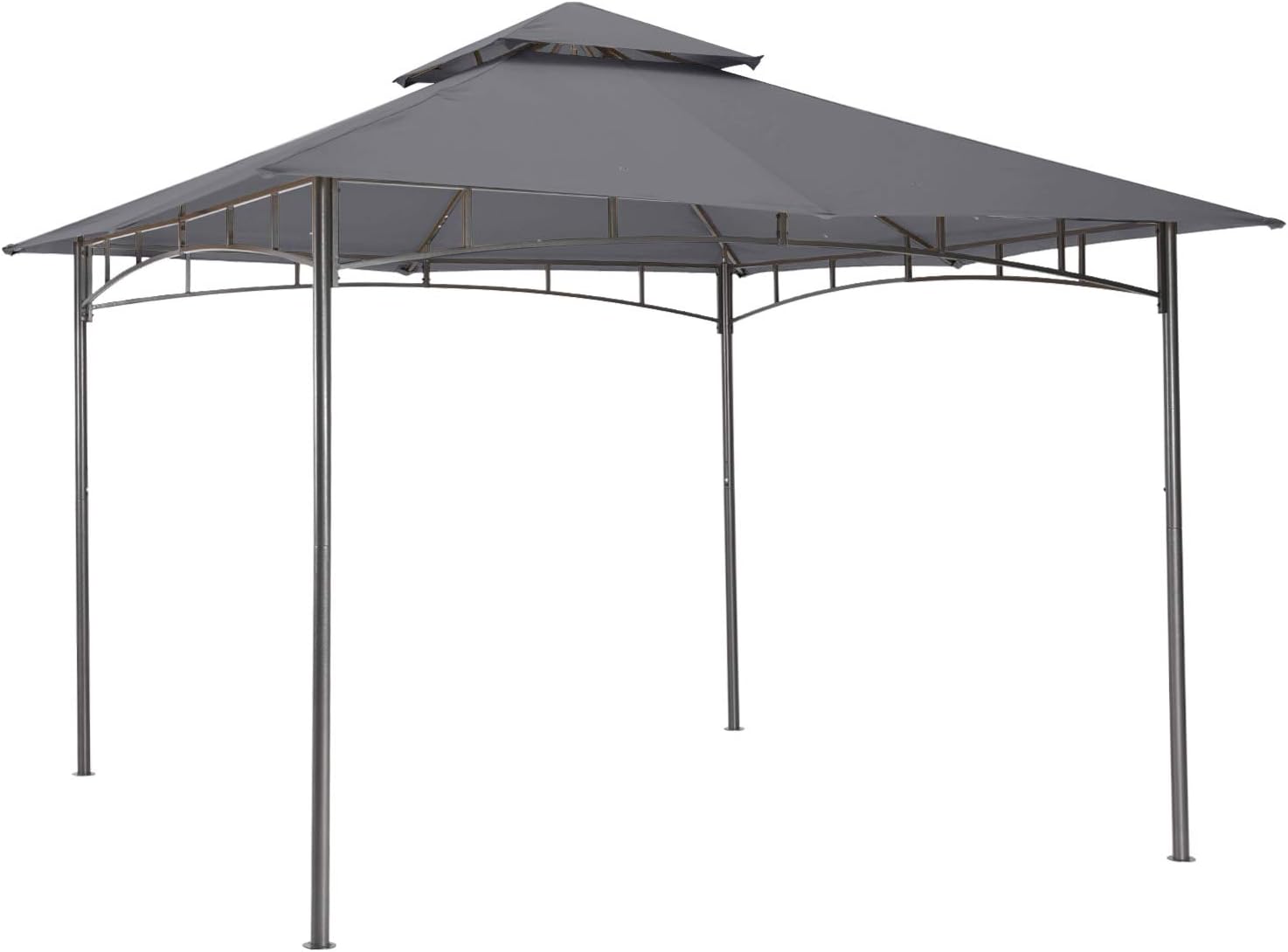 ABCCANOPY - Tonnelle de Patio 10x12 - Cadre acier, gris foncé