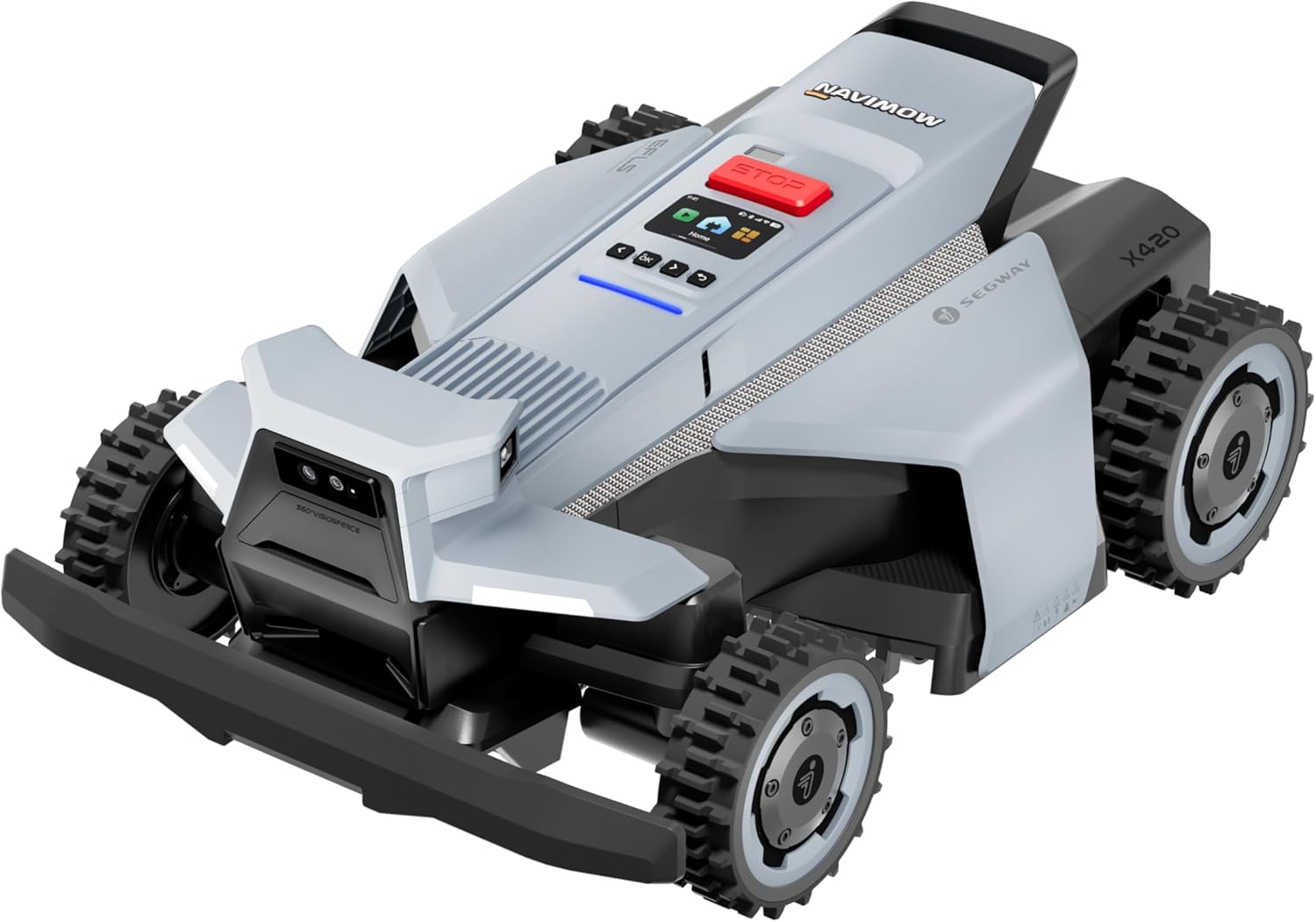 Segway - Navimow X420 - tondeuse robot, 4 roues, pente 84%, coupe 25–95 mm, 2000 m² - X420