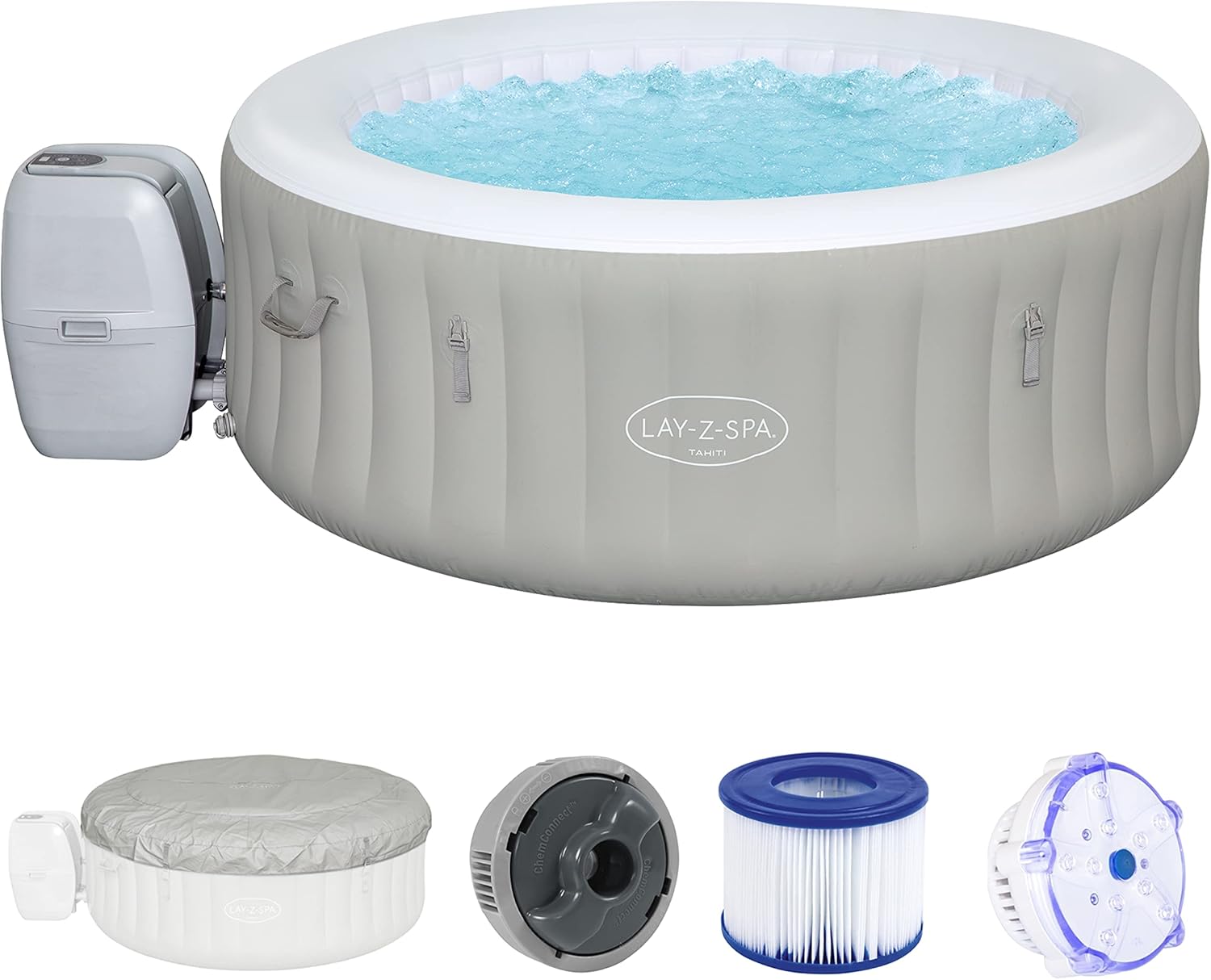 Bestway - LAY-Z-SPA Tahiti série Airjet - 180x66 cm - 2-4 personnes LAY-Z-SPA®