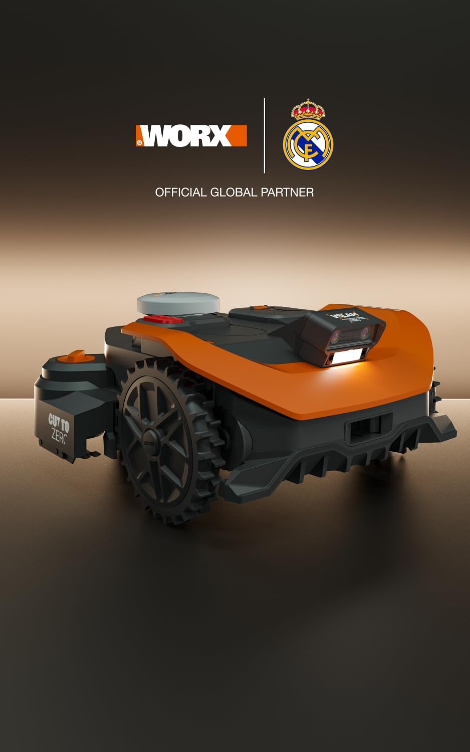 WORX - Tondeuse robot Vision Cloud - jusqu'à 3000m², IA, VSLAM, RTK, WR330E